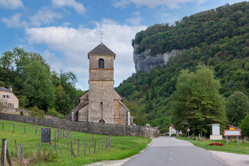 Fototapeta premium Baume-les-Messieurs - commune in the region of Bourgogne-Franche-Comté in eastern France