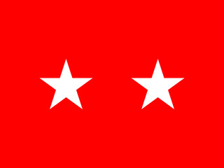 United States Army Two Star Major General Flag