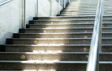 stairs of the subway in Guangzhou