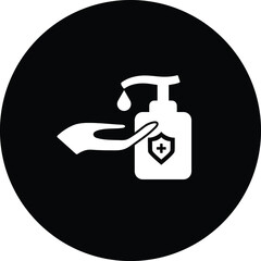 Hand sanitizer icon design graphic vector illustration