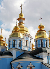 Fototapeta na wymiar St. Michael's Golden-Domed Monastery in Kyiv