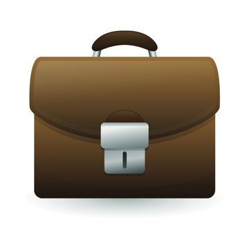 Briefcase Bag Emoji Icon Illustration Sign. Office Business Vector Symbol Emoticon Design Vector Clip Art.