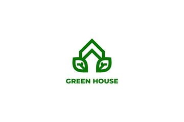 Greenhouse logo template vector