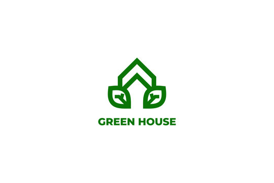 Greenhouse logo template vector
