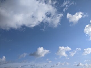 blue sky with clouds
