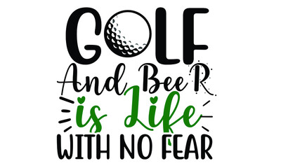 Golf SVG T shirt Design Template