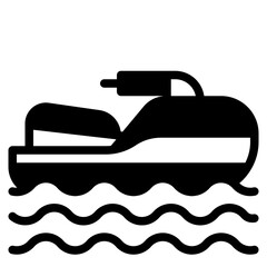 jetski glyph icon