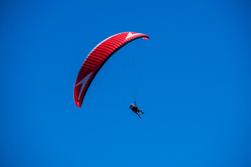 paraglider in the sky