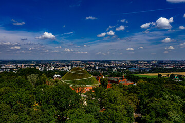 Kosciuszko Hügel Krakau | Luftbilder vom Kosciuszko Hügel in Krakau (Polen) | Kopiec Kościuszki