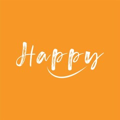 happy feminine style wordmark logo