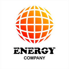 Energy vector logo for company or group, abstract logo illustration globe, modern template,simple and minimalist logotype, just what you want
