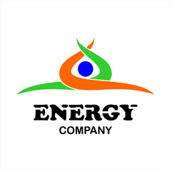 Energy vector logo for company or group, abstract logo flow meeting at one point, modern template,simple and minimalist logotype, just what you want