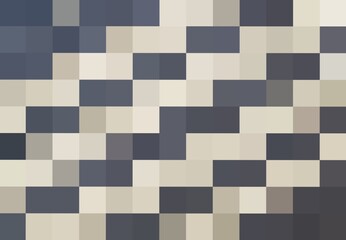 Geometric Mosaic Background, Blend of Colors, Grey Pels, Pixel Background. Mix of Dark And Light Colors. Background For Cards, Poster or Website. Digital Imaging.
