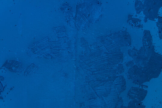 fond ou arri&egrave;re-plan bleu, abstrait, texture de mur de b&eacute;ton color&eacute;