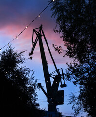 Shipyard crane. © Anna