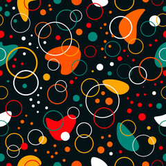 Abstract geometric seamless pattern. Abstract modern trendy vector illustration. Endless repeating linear texture for wallpaper, packaging, banners, invitations, business cards