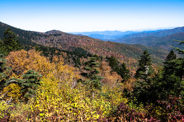 Autumn in the Appalachian Mountains Viewed Along the Blue Ridge Parkway