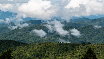 Appalachian Mountain View Along the Blue Ridge Parkway