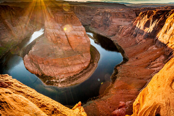 Horseshoe Bend Near Town of Page, Arizona, USA
