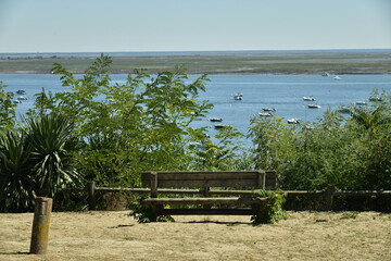 Coin de repos devant la baie d'Arcachon à l'Herbe 