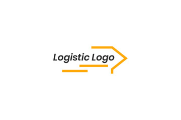 Logistic Logo For Business and Company. Modern Delivery Service Logo Template Design Vector.