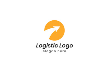 Logistic Logo For Business and Company. Modern Delivery Service Logo Template Design Vector.