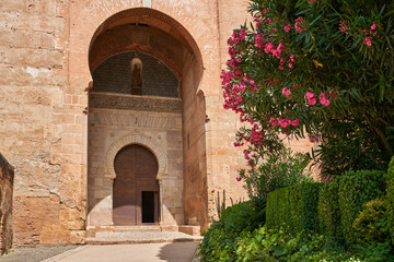 Fototapeta na wymiar Puerta de la Justicia in the Alhambra in Granada in Spain 