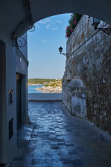 View of Mahon on the island of Menorca. Spain