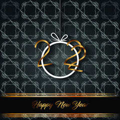 2022 Happy New Year background for your seasonal invitations, festive posters, greetings cards.
