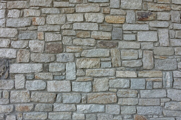 Mur de pierre sur une maison