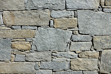 Mur de parement de pierres extérieur