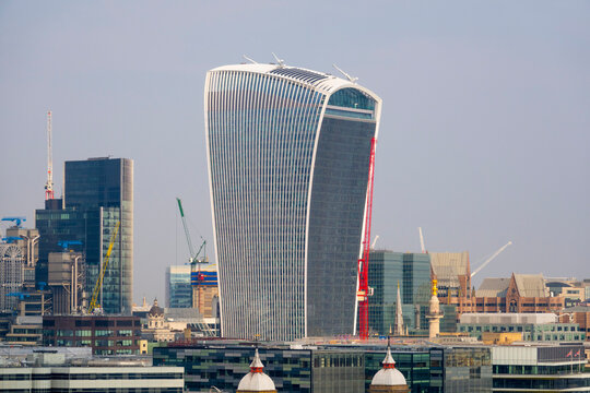 Impressive Walkie Talkie Building with famous skygarden in London