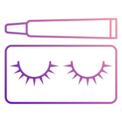 eyelash and glue