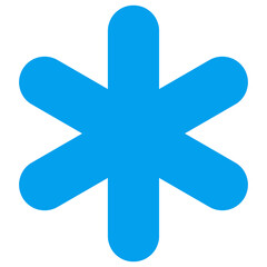 Obraz premium Snowflake vector illustration. Flat illustration iconic design of snowflake, isolated on a white background.