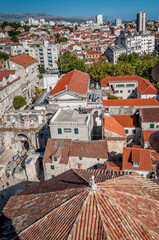 Vue générale de Split en Croatie