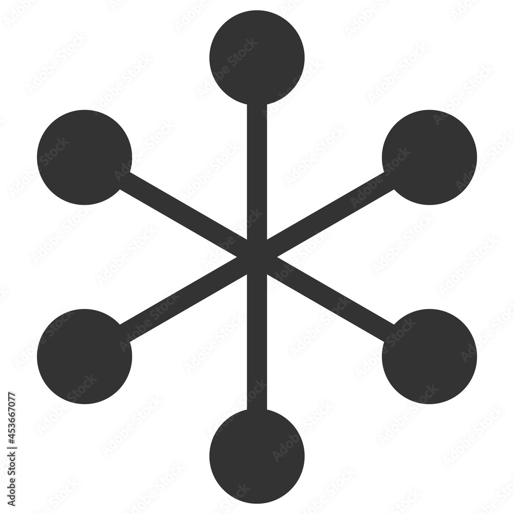 Aufkleber net structure vector illustration. flat illustration iconic design of net structure, isolated on a w