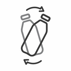 Shake bottle before use, icon, vector. - obrazy, fototapety, plakaty