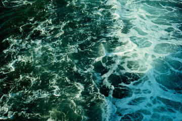Fototapeta na wymiar The texture of the surface of ocean water.