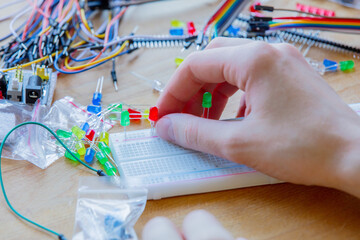 woman compile amateur chips at home