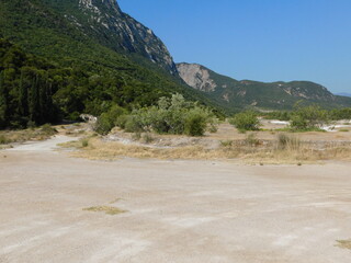 Thermopylae, Greece, View of the battlefield of the famous 480 BC battle