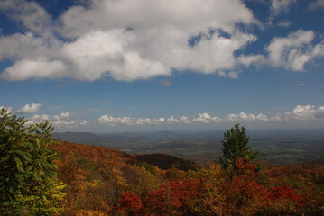 Mountain View on Skyline Drive in Shenandoah National Park (Side View)