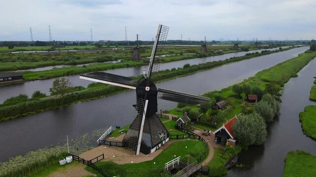 Les moulins de Kinderdijk, Pays-Bas