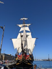 ship in the harbor