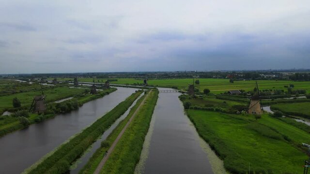 Les moulins de Kinderdijk, Pays-Bas