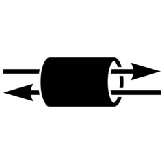 VPN pipe vector illustration. Flat illustration iconic design of VPN pipe, isolated on a white background.
