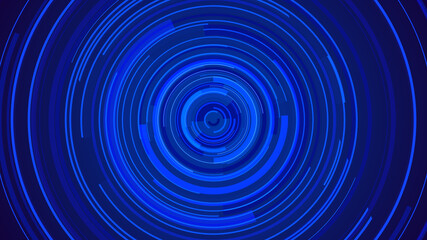 Abstract circle blue future technology background.