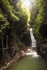 beautiful waterfall in vietnams nature