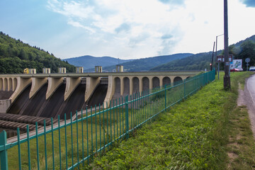 The Porąbka Dam - a dam built in 1928&ndash;1937 in Międzybrodzie Bialskie. It dams up the waters of the Sola River