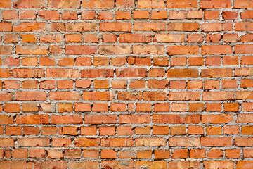 Red brick pattern wall background material. Masonry construction stone texture brick wall loft background. Brickwork background brick building wall texture. Stone work masonry house build. Bricklayer