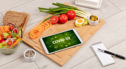 Healthy Tablet Pc compostion, immune system boost concept